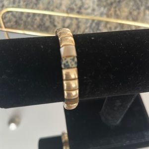 Gold tile bracelet